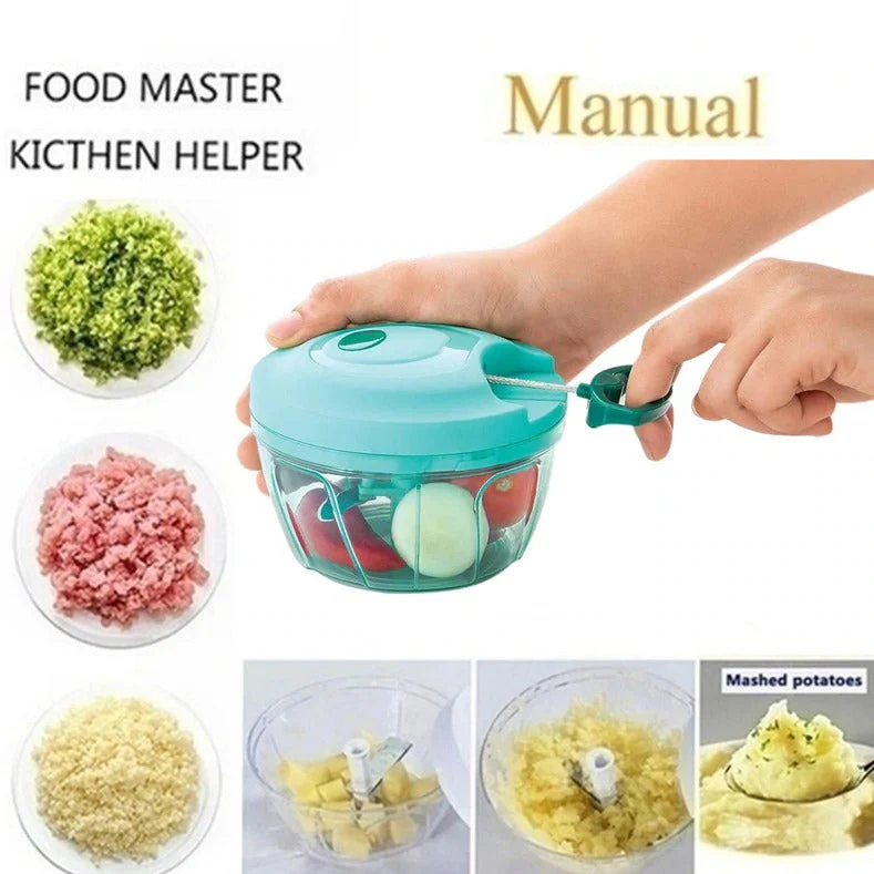 Handy Mini Plastic Vegetable Chopper Cutter - Image 8