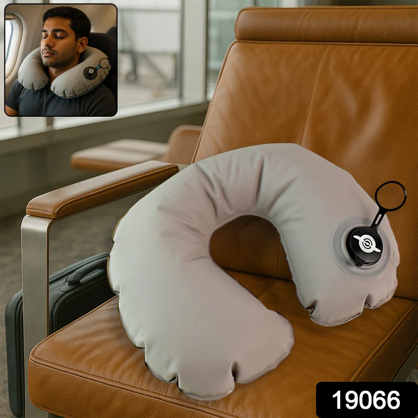 Premium Quality Inflatable Travel Neck Pillow (1 Pc) - Image 8